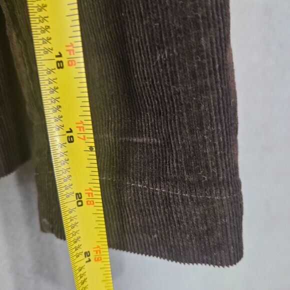 CAbi Brown Corduory Blazer #523 One Button Fitted Classic Capsule Minimal Sz S - Picture 6 of 8